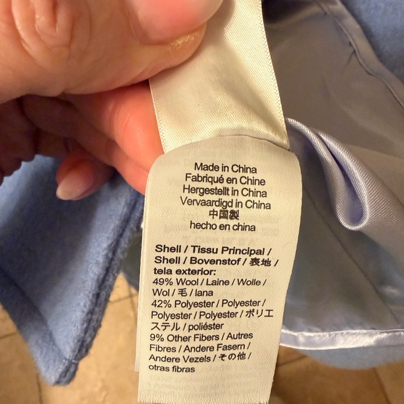 J. Crew Factory Soft Blue Coat - Picture 4 of 4